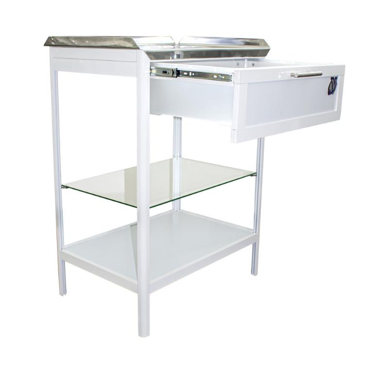 Столик маніпуляційний стільниця з нержавіючої сталі СМ-4 (Медпромсервіс)